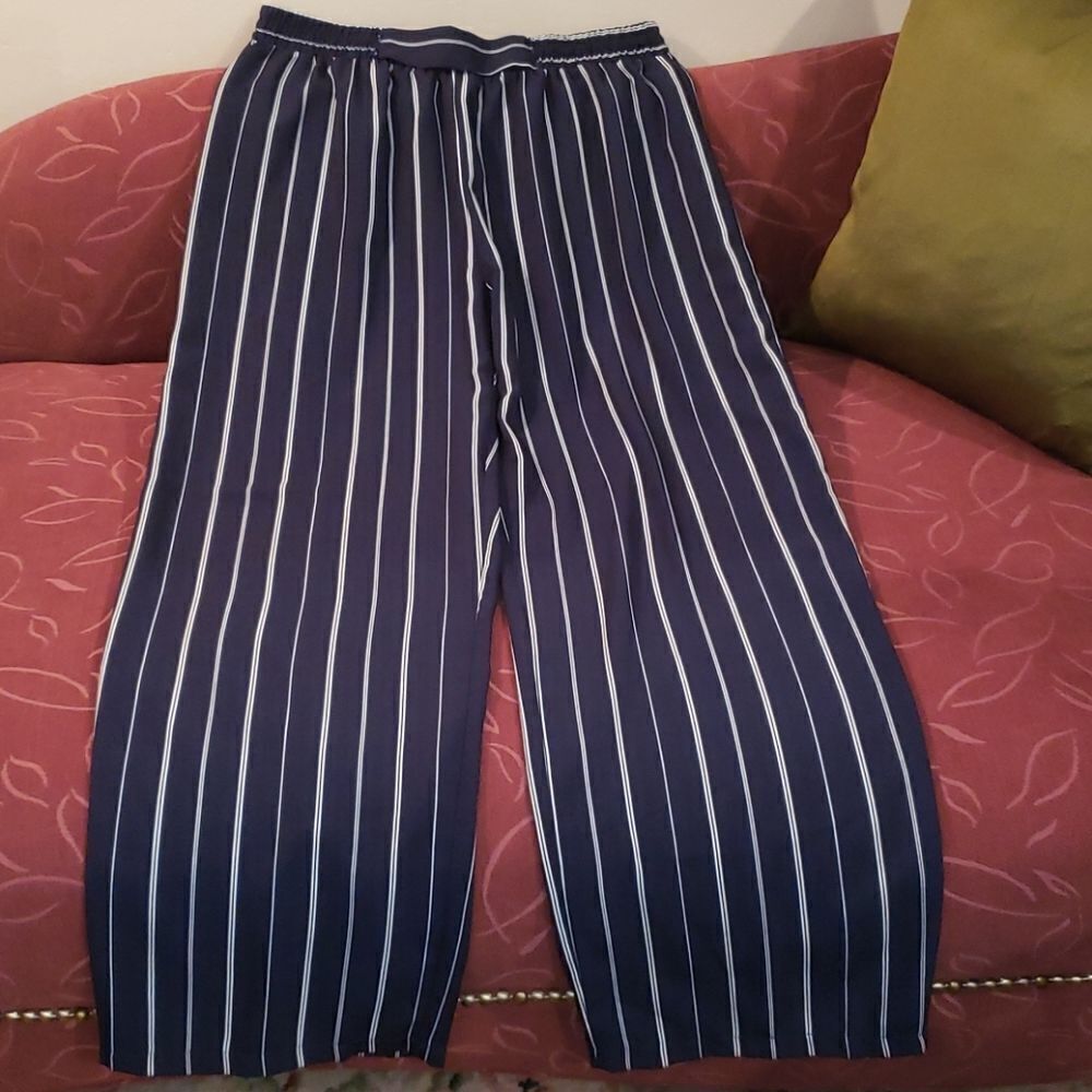 Breeze Ever Blue & White Pinstriped Pants